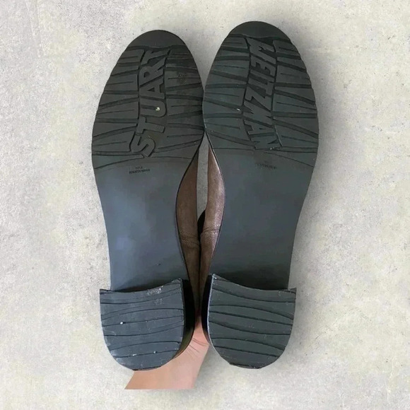 Stuart Weitzman Suede Booties Sz 10 Brown - Picture 12 of 12